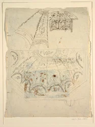Studie for Apollo-rommet, Palazzo Milzetti, Faenza
