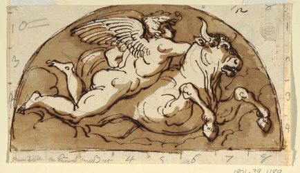 Tarus, Lunette for Ceiling, Octagonal Room, Palazzo Milzetti, Faenza