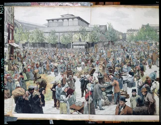 Utsikt over Les Halles, 1885