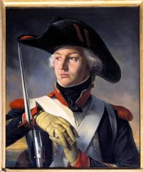 Portrett av Jean Andoche Junot (Jean-Andoche) (1771-1813) i Sergeant Grenadier, Duke of Abrantes Maleri av Henri Felix Philippoteaux (1815-1884) 1792 Dim. 0,72 x 0,55 m