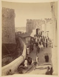 Interiøret i Jaffaporten i Jerusalem