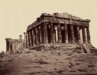 Parthenon, pris des propylées - Athen. [Fra nordvest]