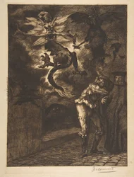 Ut av mitt solskinn, skurker! Panurge forlater Raminagrobis, 1854-1855.