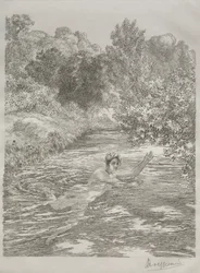 Baderen, ca. 1860-70.