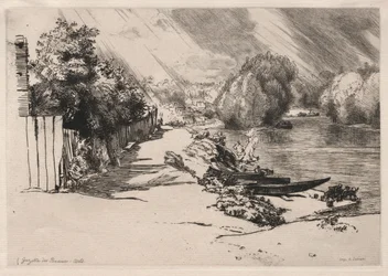 Seinen ved Bas-Meudon med Seguin- og Mottiaux-øyene, 1868.