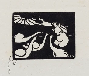 Bader med svaner, X fra "Les Petites Baigneuses", 1893