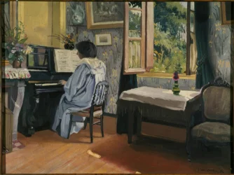 Dame ved pianoet