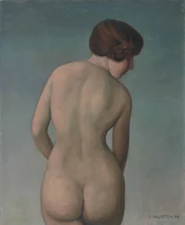 Naken kvinne sett bakfra, 1909