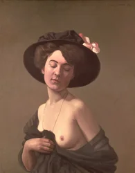 Dame med hatt, 1908
