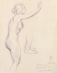 Studie for Perseus og Andromeda, 1918