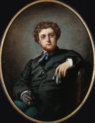 Portrett av komponisten Georges Bizet 1838-1875, ca 1865.
