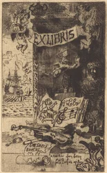 Ex-libris de Léon Lerey (Ex-libris av Leon Lerey)