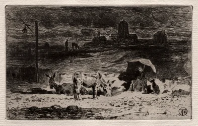Eslene ved Cailles-høyden, ca. 1875.