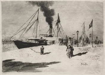 The Wharf at Trouville, 1877.