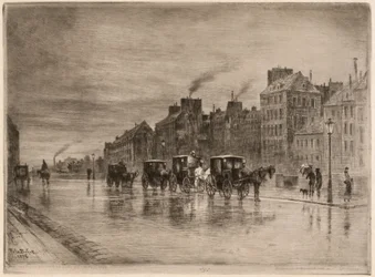 En vintermorgen på Quai de l