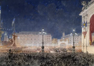Torchlight retreat på Place de l
