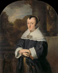 Portrett av Maria Rey Maria Rey (1630/31-1703). Kone til Roelof Meulenaer