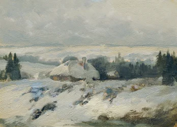 Bohemian-Moravian Highlands (fra porteføljen "16 utsikt over tsjekkiske landskap 'Česka Krajiná'")