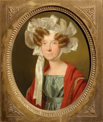 Portrett av en dame med blondehette