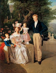 Legasjonsrådgiveren Theodor Joseph Ritter von Neuhaus (maleri på tre)