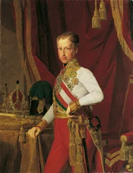 Portrett av keiser Ferdinand I av Østerrike 1793-1875, 1839.