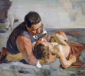 Den barmhjertige samaritan, ca. 1883