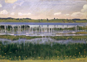 Burgäschi-sjøen nær Langenthal, rundt 1901.