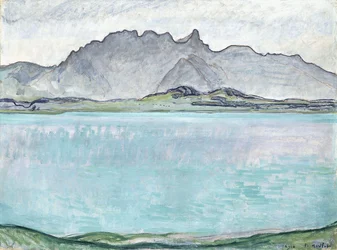 Thunersee med Stockhorn-fjellene, 1910
