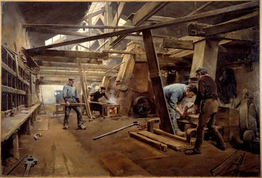 Formene. Maleri av Ferdinand Joseph Gueldry (1858-1945)