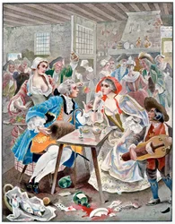 Liten Ramponneau, 1700-tallet, c1870-1950.