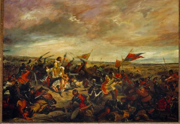 Slaget ved Poitiers eller kong John II Le Bon i slaget ved Poitiers 19. september