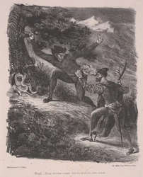 Faust og Mephistopheles i Harz-fjellene