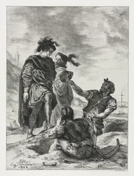 Hamlet: Hamlet og Horatio med gravgraverne, 1843.