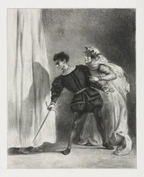 Hamlet: Drapet på Polonius, 1834