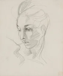 Head of Liberty (grafittblyant på papir)