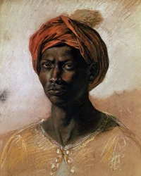 Portrett av en tyrker med turban, ca. 1826