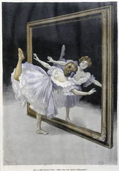 Klassisk dans: danser gjør øvelser foran et speil - nd, tysk doc.