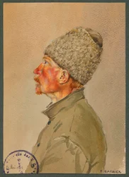 En russisk soldat lytter til messe, Güstrow
