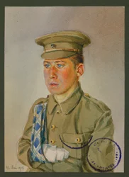 Georges Haskell, britisk soldat ved Royal Scott Brighton, Güstrow