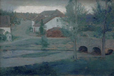 Inngangen til landsbyen, 1885.