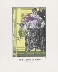 På Black and White Ball, pub. 1921 (stensiltrykk)