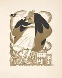 Bourrasque, fra en samling av moteplater, 1920 (pochoir-trykk)