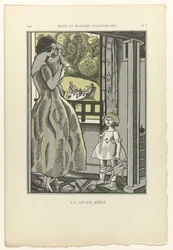 Dagens moter og manerer, 1922, pl. 1: Den unge moren