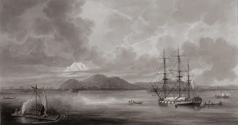 Utsikt over Rio de Manila (litografi)