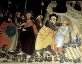 Jesu arrestasjon i Getsemane hage, detalj