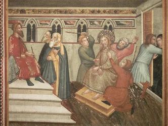 Kristi pisking før Pontius Pilatus (fresko)