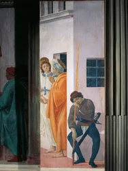 Saint Peter Freed from Prison, av Filippino Lippi, freskomaleri
