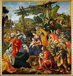 De vise menns tilbedelse (tempera på tre)