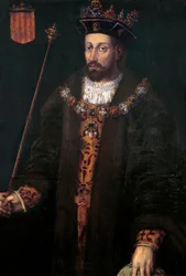 Portrett av Alfonso (Alfonso) III av Catalonia, IV av Aragon, kalt debonnaire (1299 - 1336), konge av Aragon og Sardinia (1327-1336)