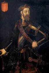 Portrett av Ramon (Raymond) Borell I (972-1017), jarl av Barcelona, Gerona og Ausona